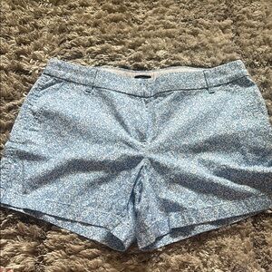 J. Crew Blue and White Bermuda Shorts